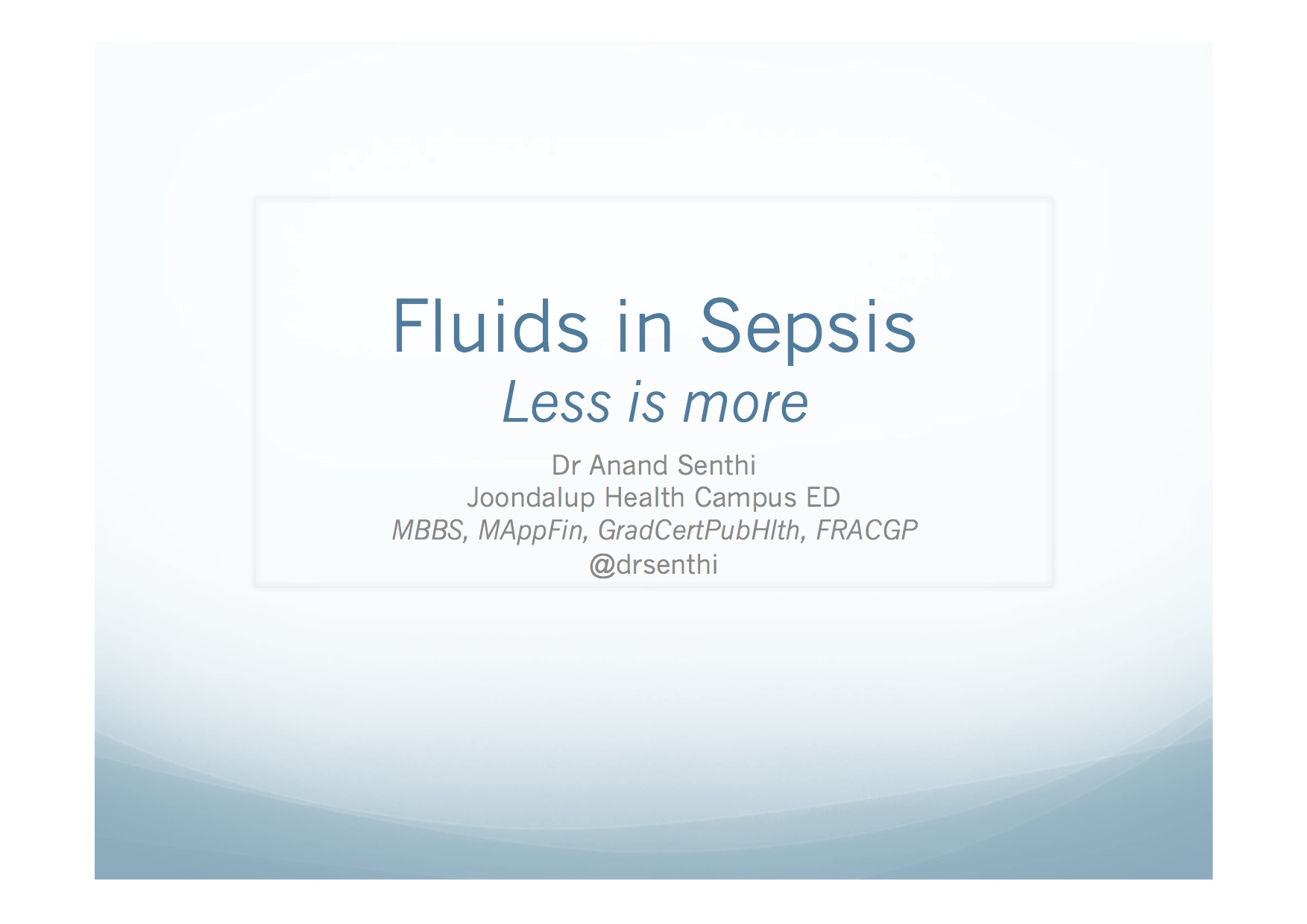 Fluids in Sepsis ASM cover page